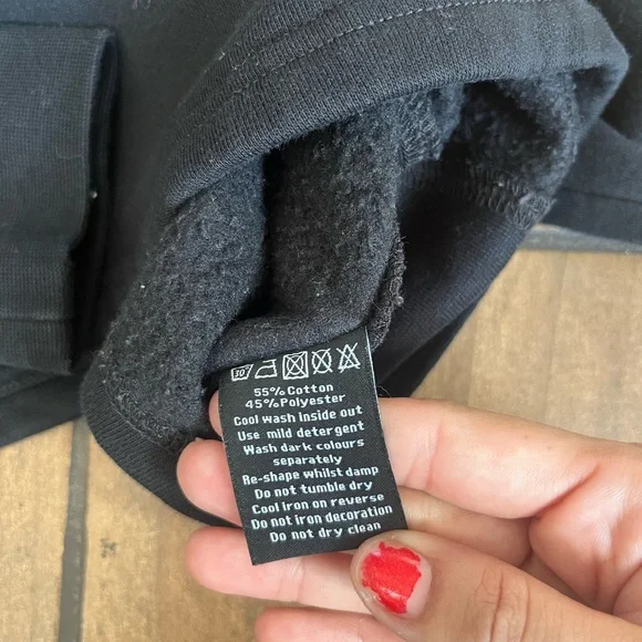 Alphalete black cropped hoodie small - Picture 4 of 5